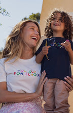 T-shirt Too Cool For School - Navy - 2
