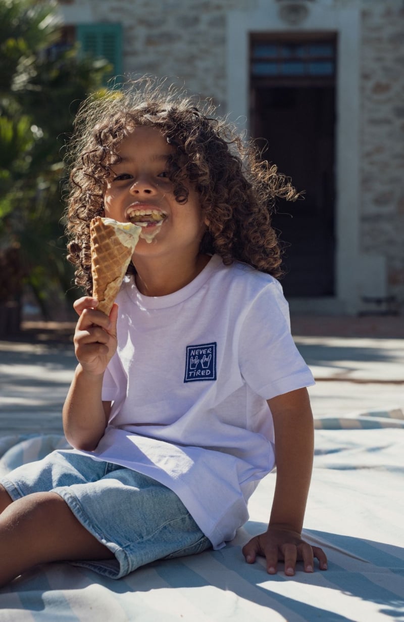 T-shirt Never Tired - Blanc - 2