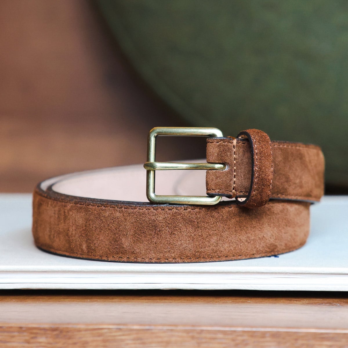 Ceinture en cuir suédé - 3
