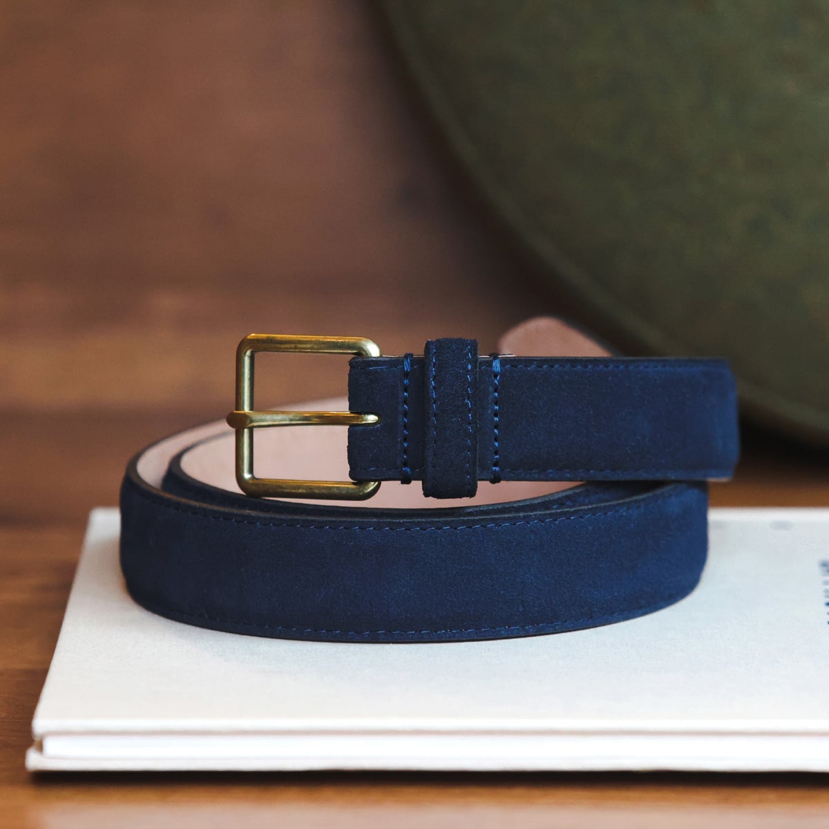 Ceinture en cuir suédé - 1