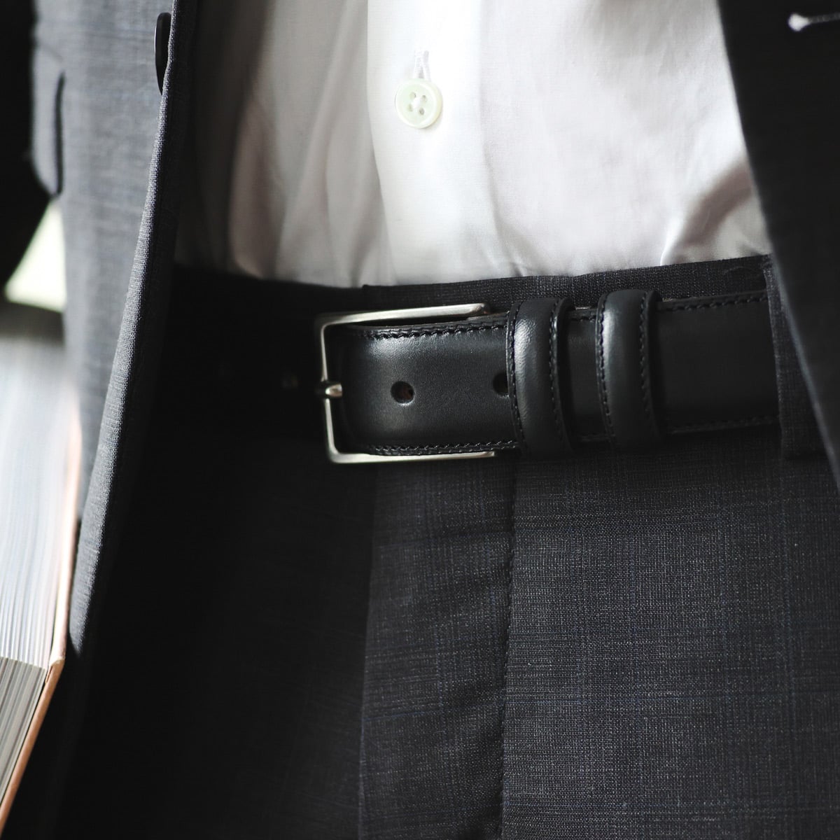 Ceinture homme en cuir lisse - 2