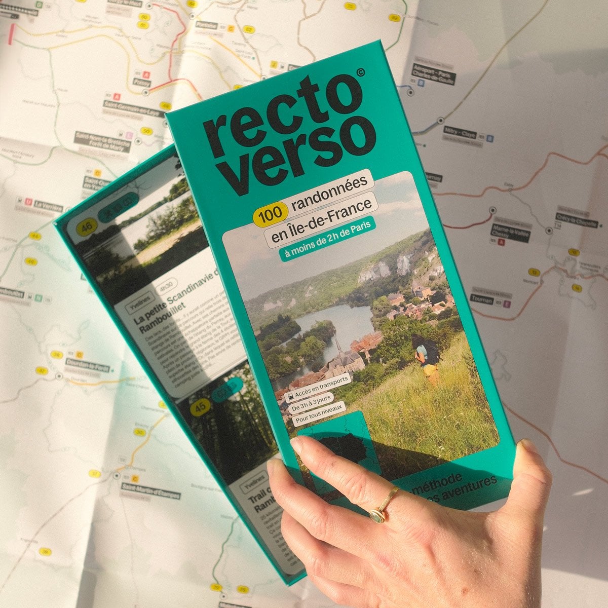 Coffret Recto Verso - 100 randonnées en Île-de-France - 1