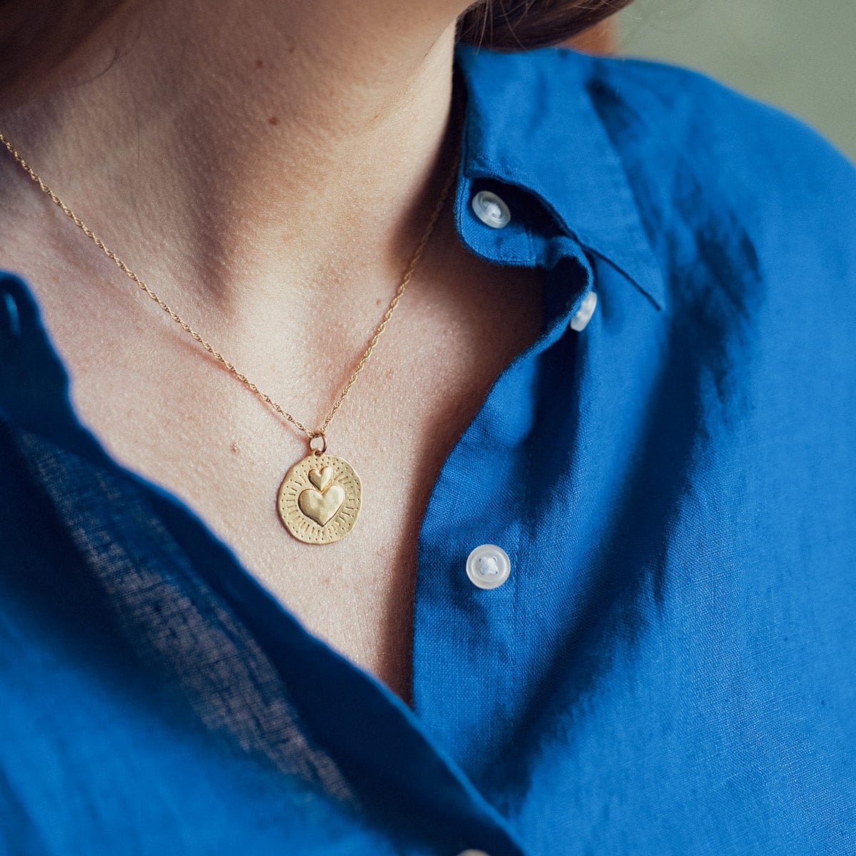 Collier double coeur - 2