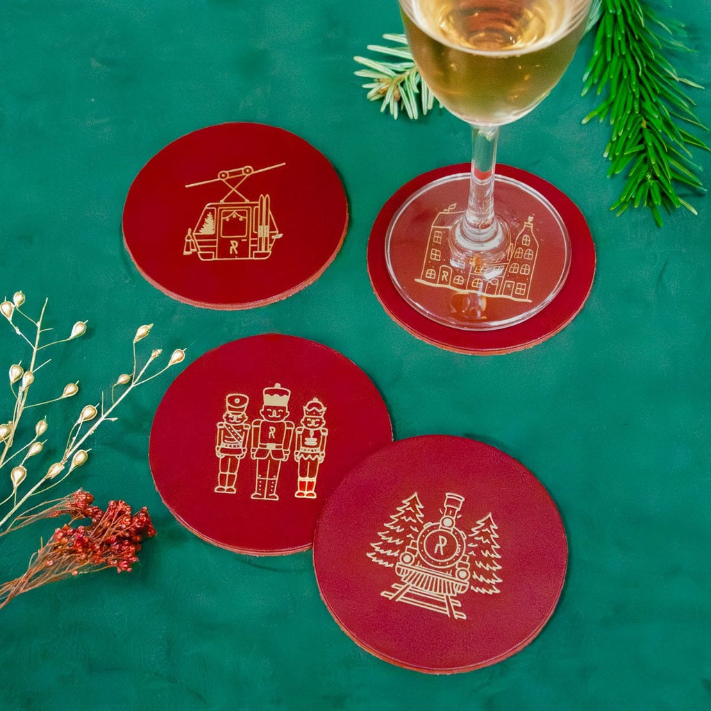 Dessous de verre de Noël en cuir - Illustrations - 2