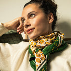 Foulard duo Léopard - Vert - 1