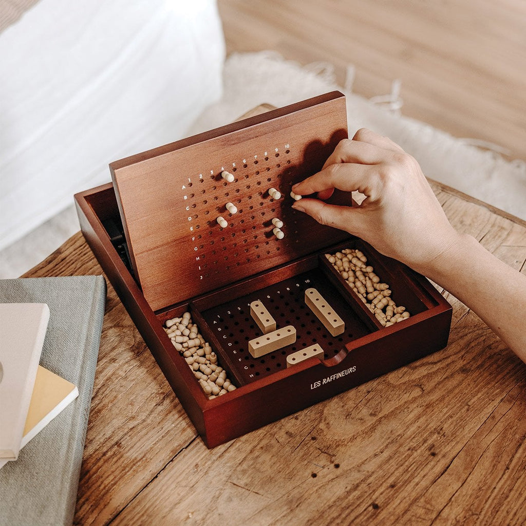 Jeu de Bataille Navale en bois - 1