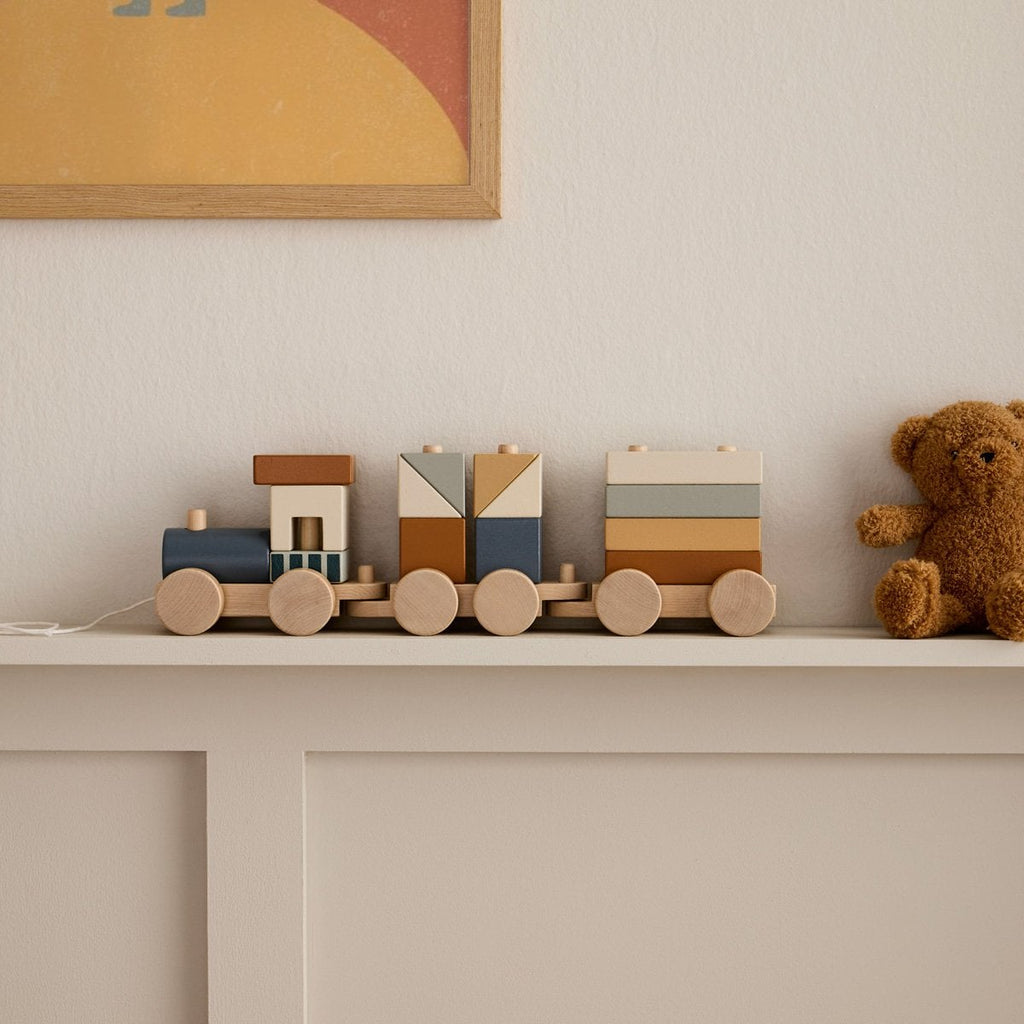 Petit train empilable en bois - 2
