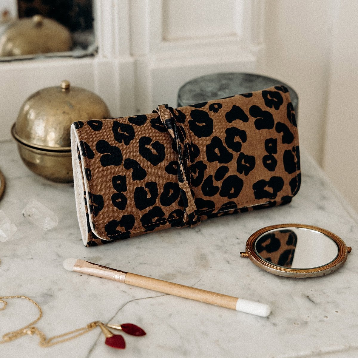 Pochette à bijoux léopard - 1