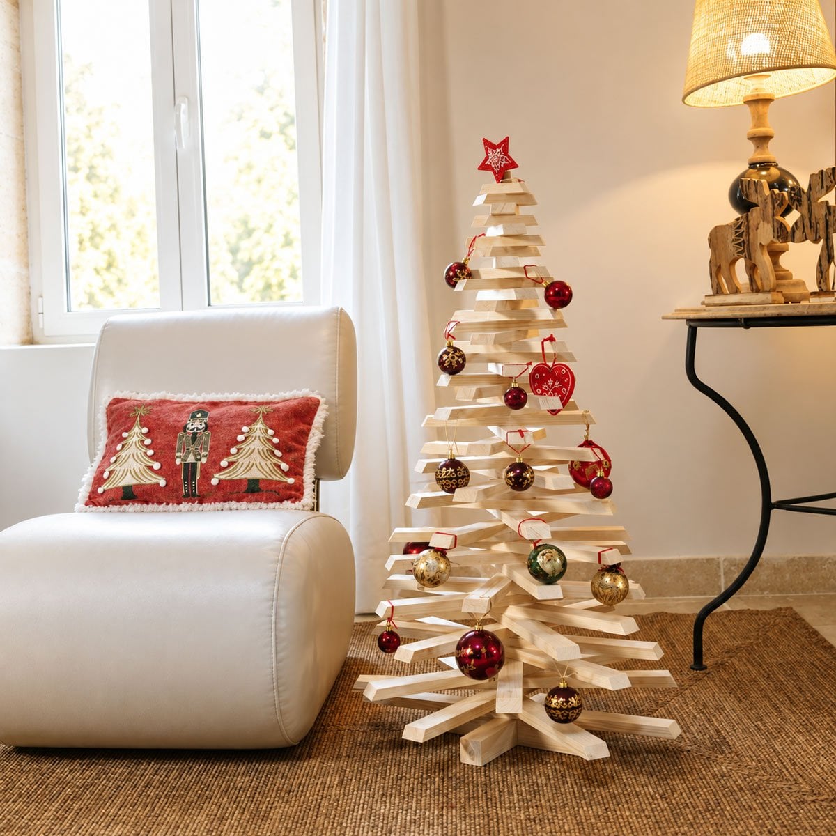 Sapin de Noël en bois modulable - 1