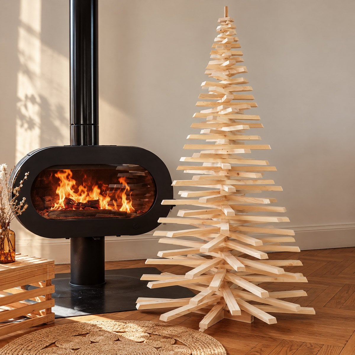 Sapin de Noël en bois modulable - 3