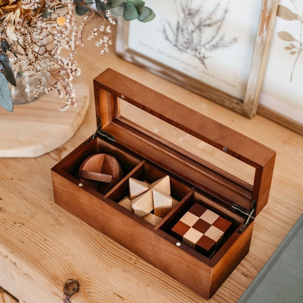 Set de 3 casse-têtes en bois - 1