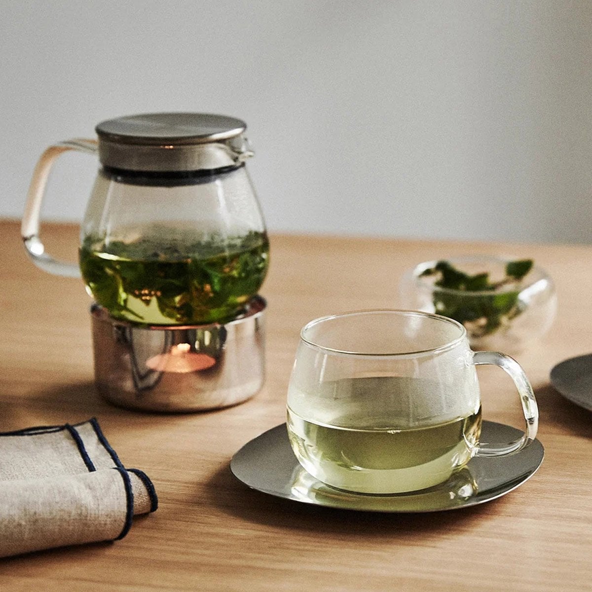 Set théière et support garde-au-chaud - 1