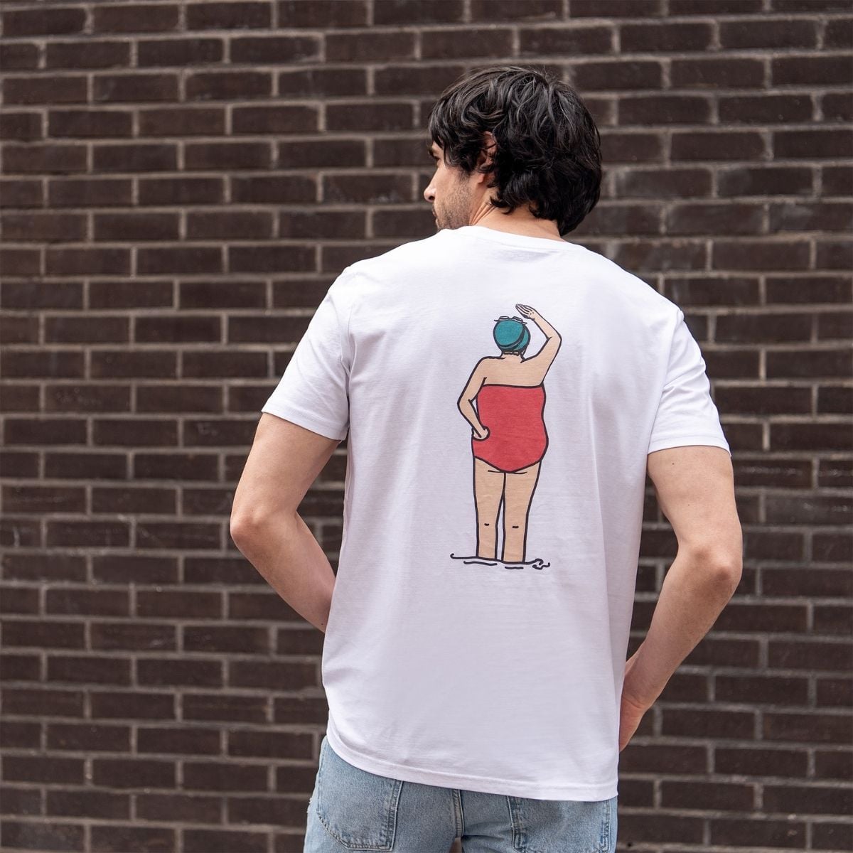 T-shirt brodé l'Avion - 1