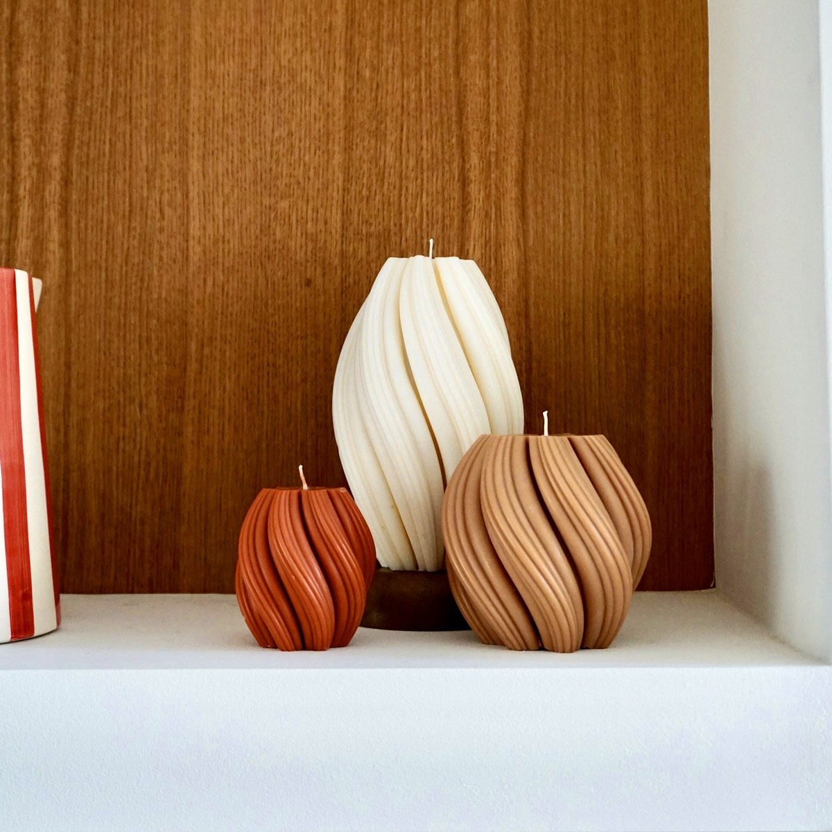 Trio de bougies en cire végétale - 2