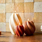 Trio de bougies en cire végétale - 1